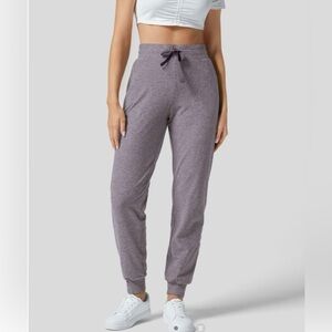 HALARA High Waisted Drawstring Side Pocket Ruched Yoga Joggers